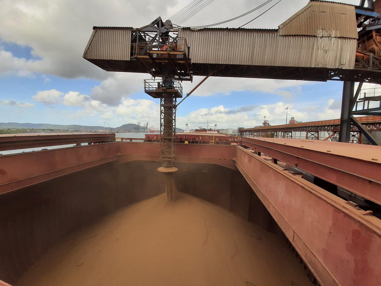 Soya bean loading at Santos