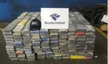 Cocaine seized by Brazilian Customs