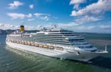 Cruise ship in Brazilian port