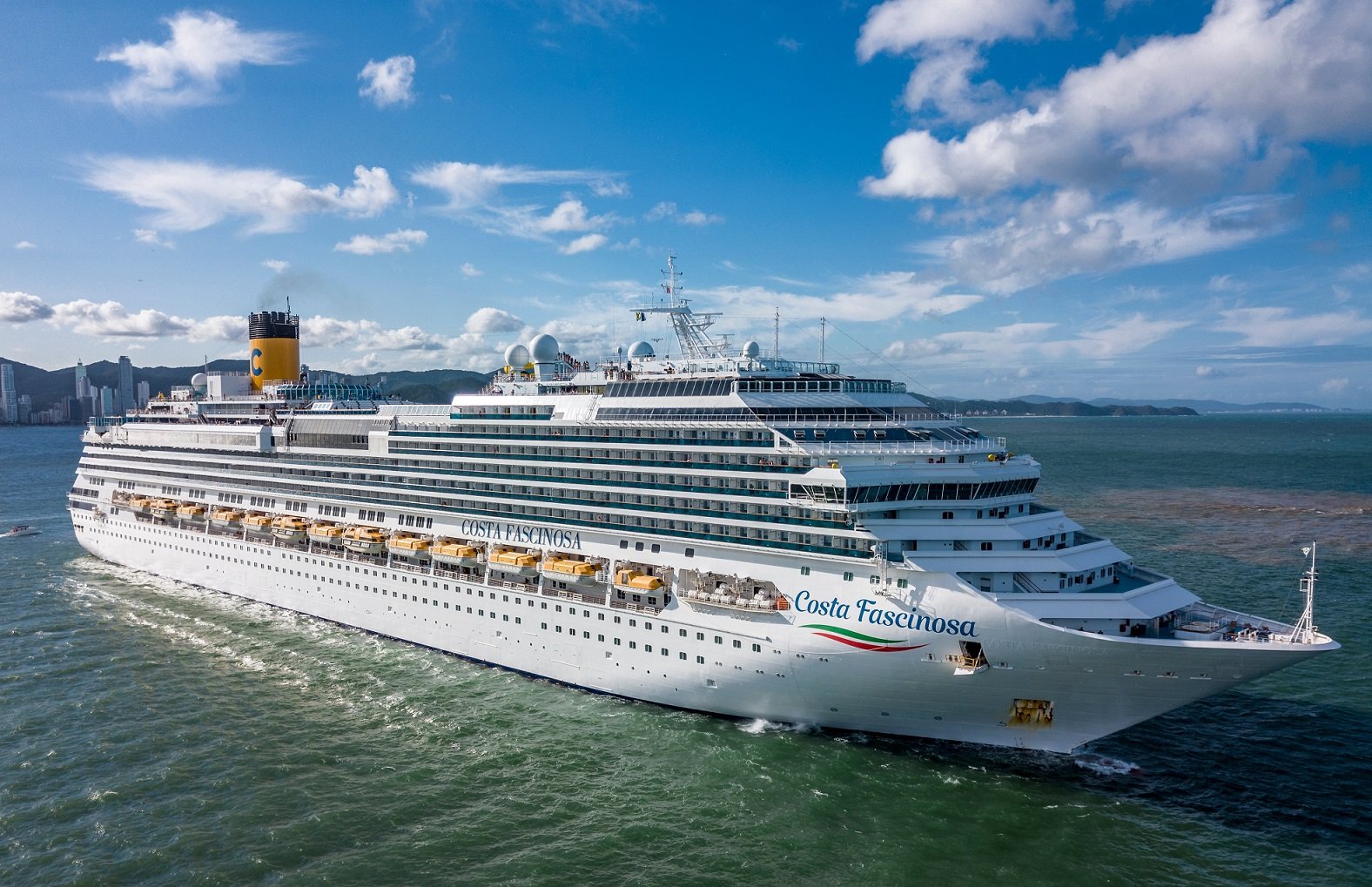 Cruise ship in Brazilian port