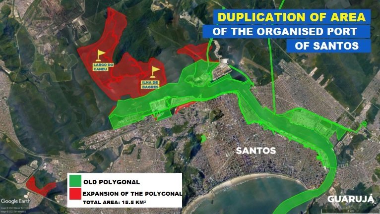 Duplication of Santos port polygonals