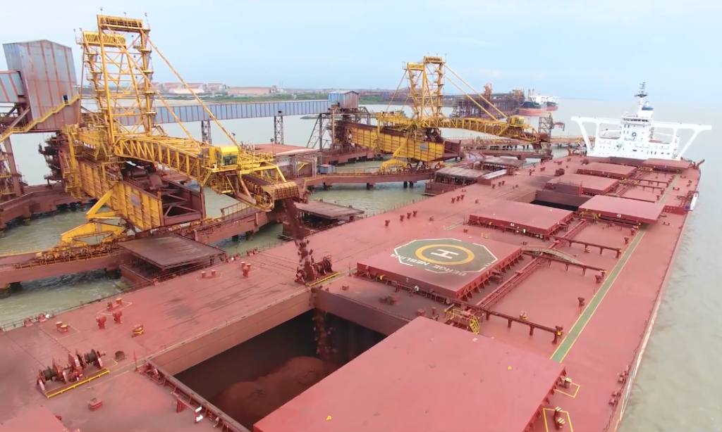 Loading iron ore at Ponta da Madeira