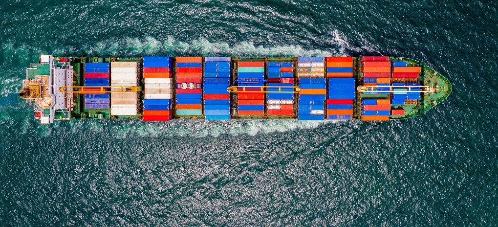 Containership sailing