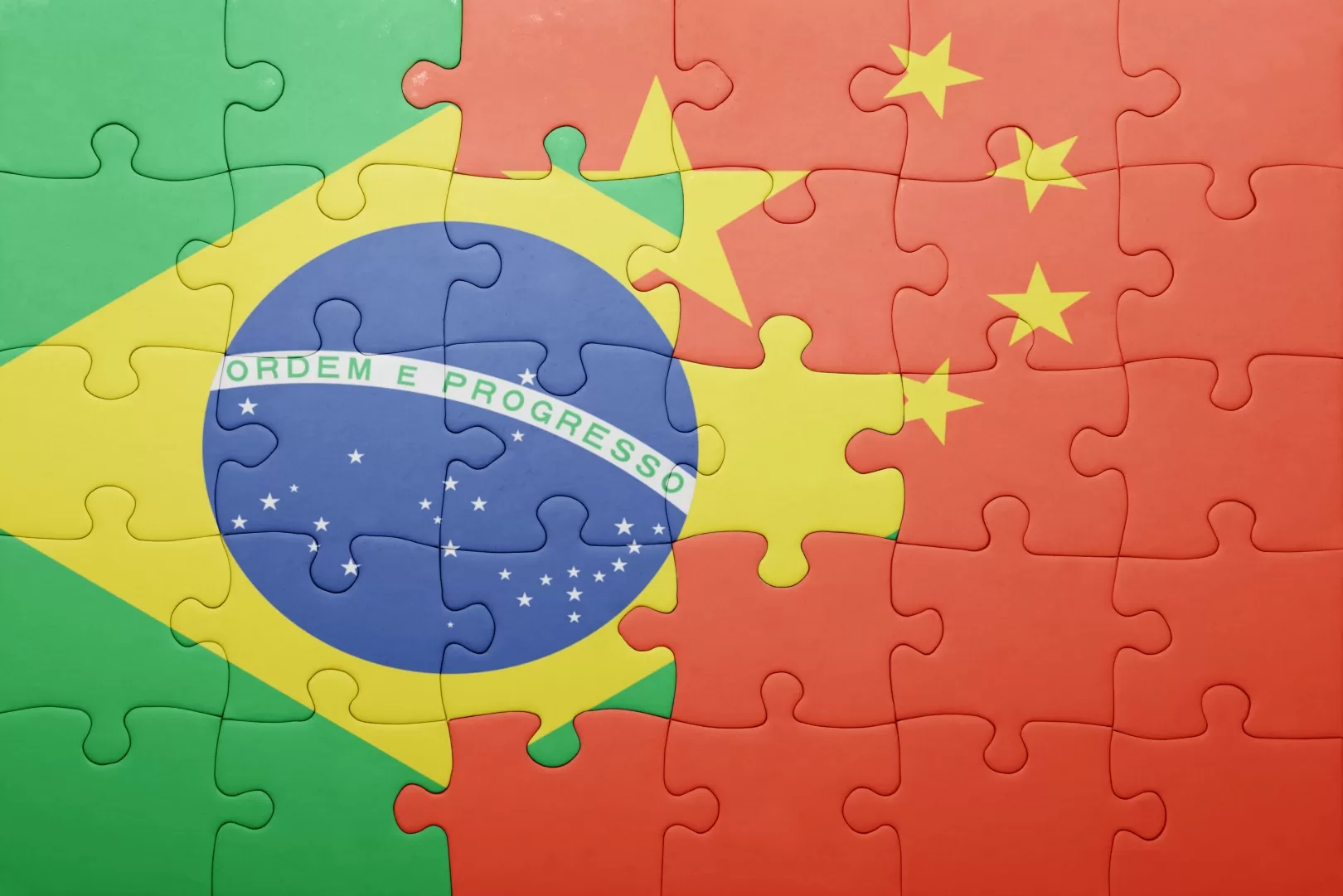 Brazil-PR China flags